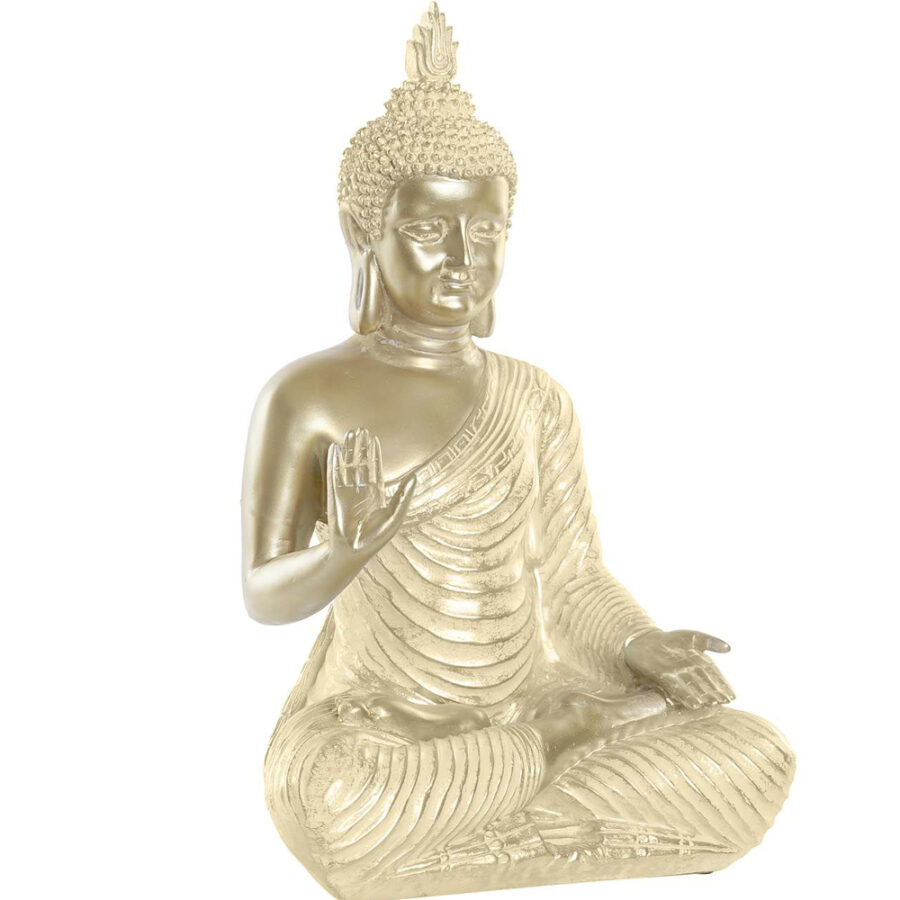 Buda resina dorado