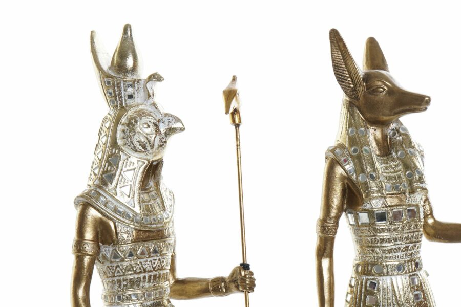 Figura resina egipcio dorado