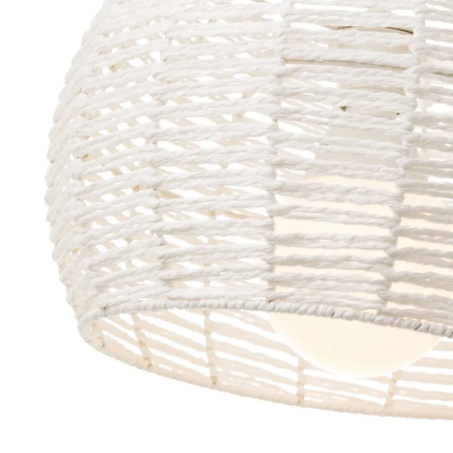 Colgante fibras blanco
