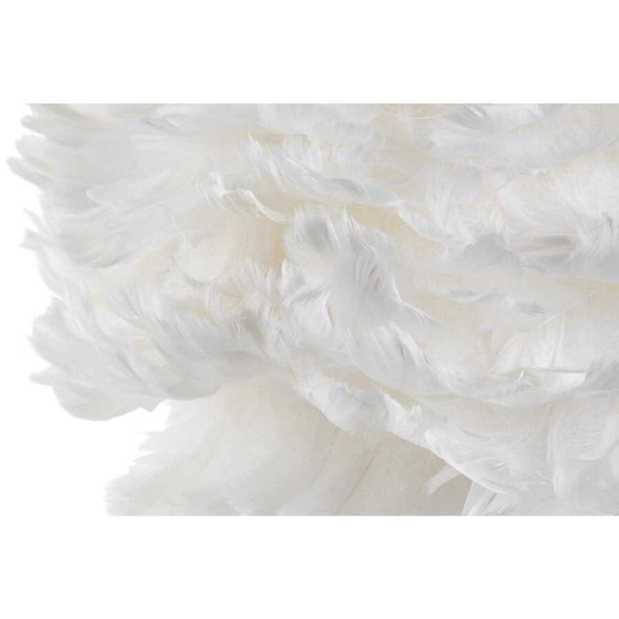 Colgante plumas blanco