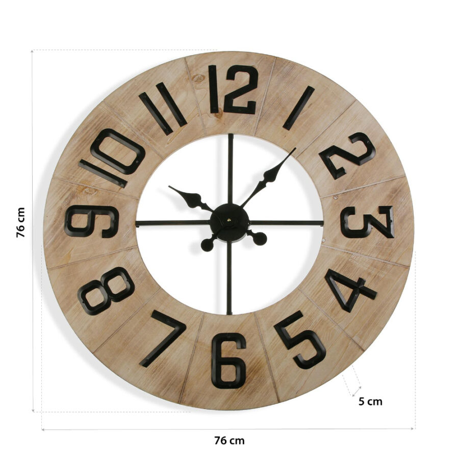 Reloj de pared 76 cm