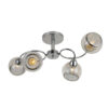 Plafón cromo 4 luces