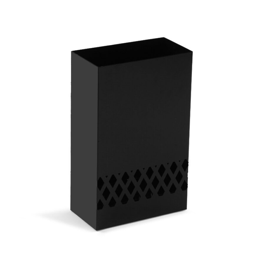 Paragüero metal rectangular en color negro