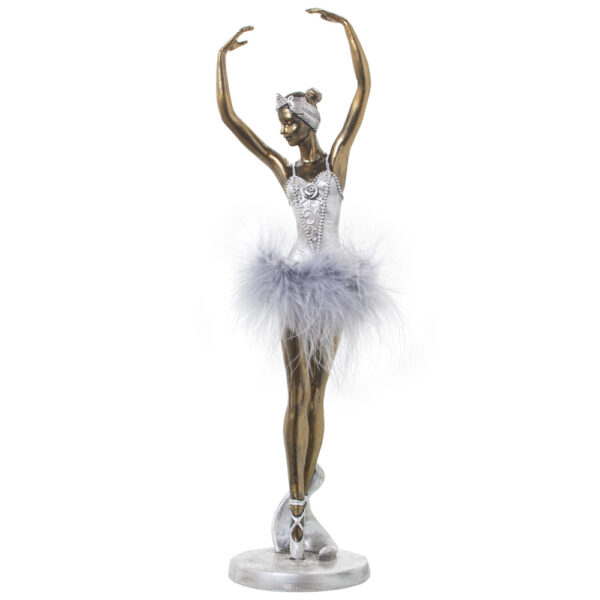 Figura de bailarina con plumas