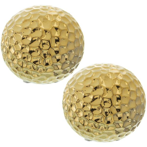 Set dos bolas cerámica dorado