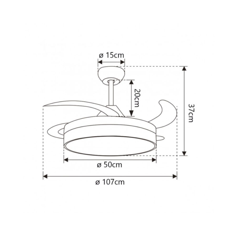 Ventilador led