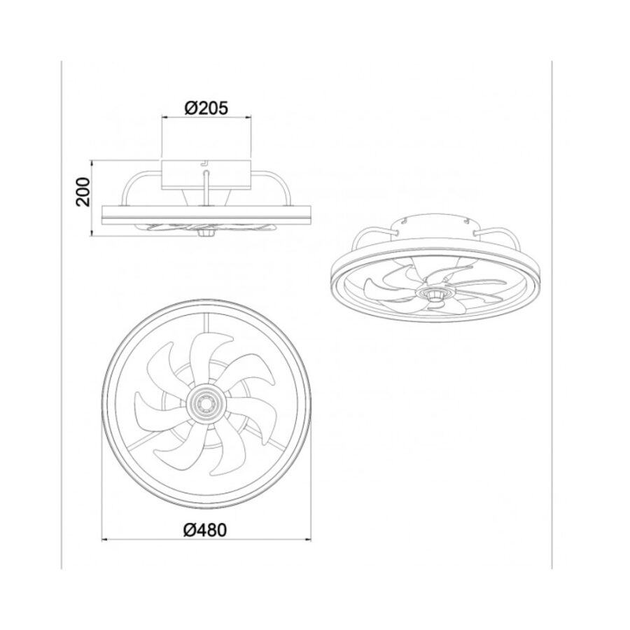 Ventilador led