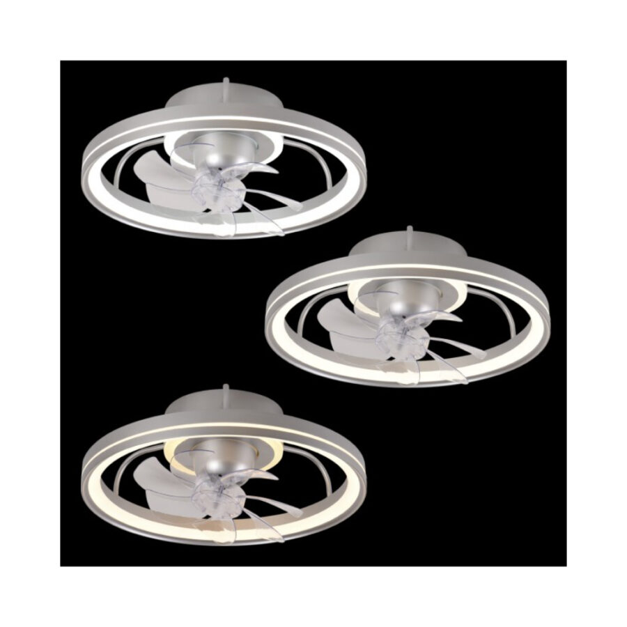 Ventilador led 35w plata 50 cm 7 palas - Imagen 5