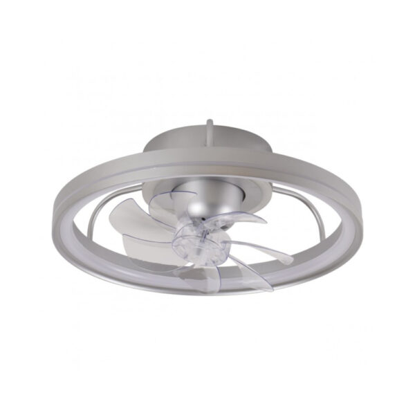 Lámpara ventilador plata 50 cm