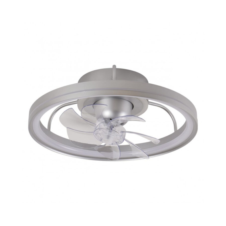 Lámpara ventilador plata 50 cm