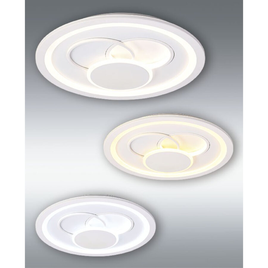 Plafón led 60w blanco circulos - Imagen 3