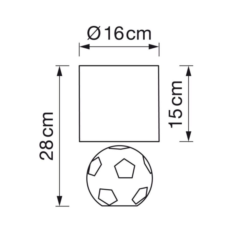 Lámpara sobremesa futbol