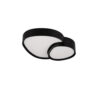 Plafón led formas 21w negro