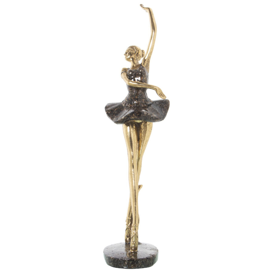 Figura bailarina dorada