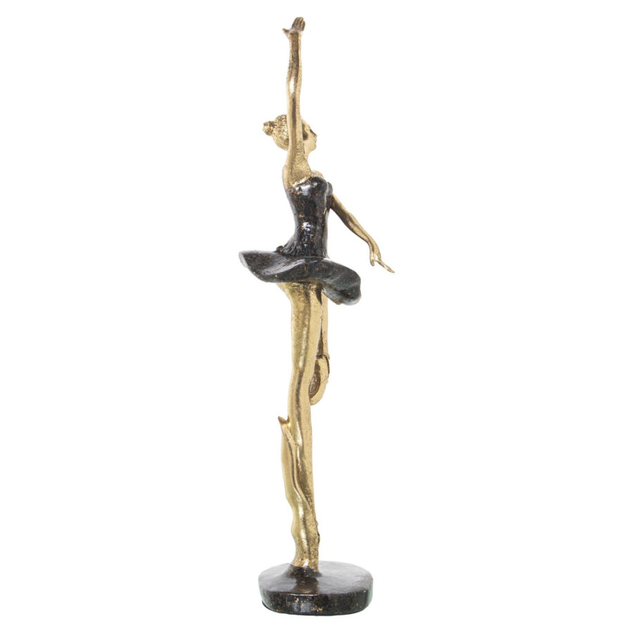 Figura bailarina dorada