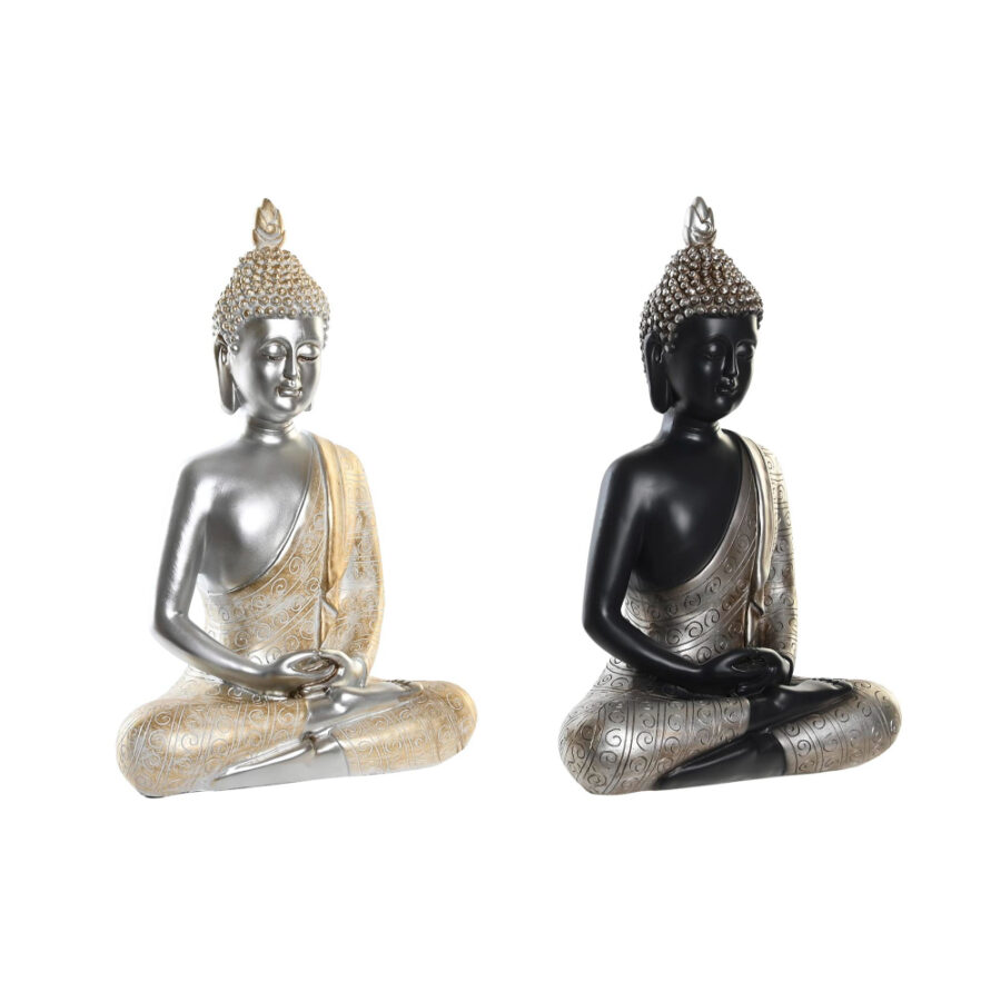 Buda de resina negro - Imagen 2