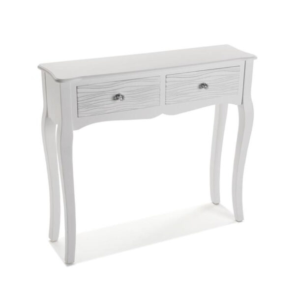 Consola blanca 2 cajones