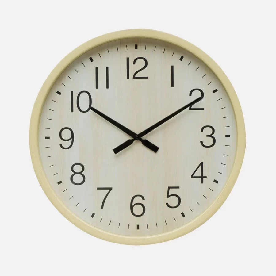 Reloj 55 cm color haya